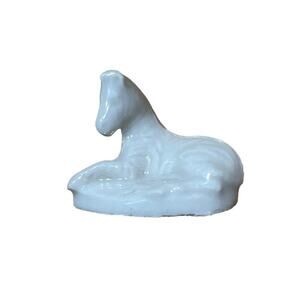 Vintage Wade of England Noah's Ark White Ceramic Horse.